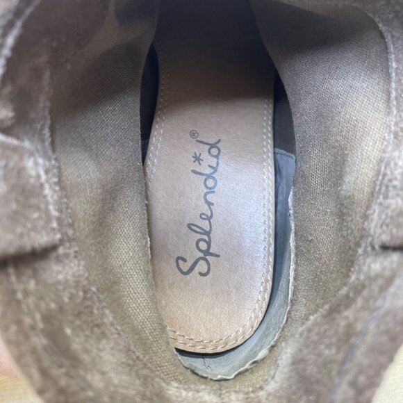 Splendid Women’s Brown Suede With Stacked Heel Western Ankle Boots Size 6.5-7 - Picture 8 of 10